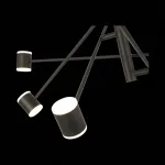 Светильник на штанге ST-Luce Formolla SL1597.403.08 цвет арматуры черный цвет плафонов белый от ImperiumLoft