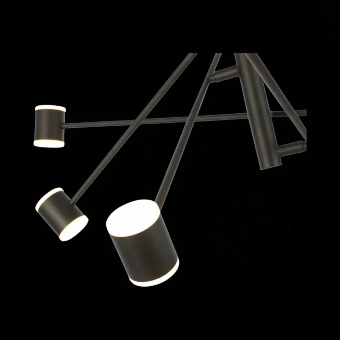 Светильник на штанге ST-Luce Formolla SL1597.403.08 цвет арматуры черный цвет плафонов белый от ImperiumLoft
