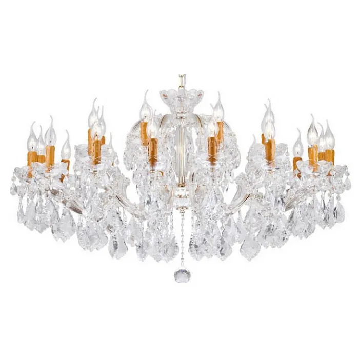 Подвесная люстра Dio D’Arte Galliano Galliano E 1.1.24.200 G Цвет арматуры золото Цвет плафонов прозрачный от ImperiumLoft