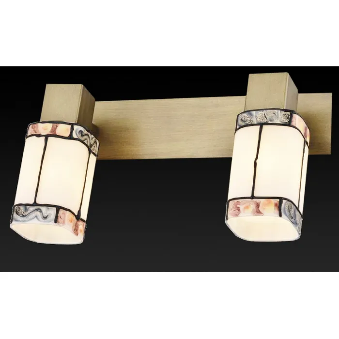 Спот TopLight Sylvia TL3770Y-02AB Цвет арматуры бронза Цвет плафонов коричневый от ImperiumLoft