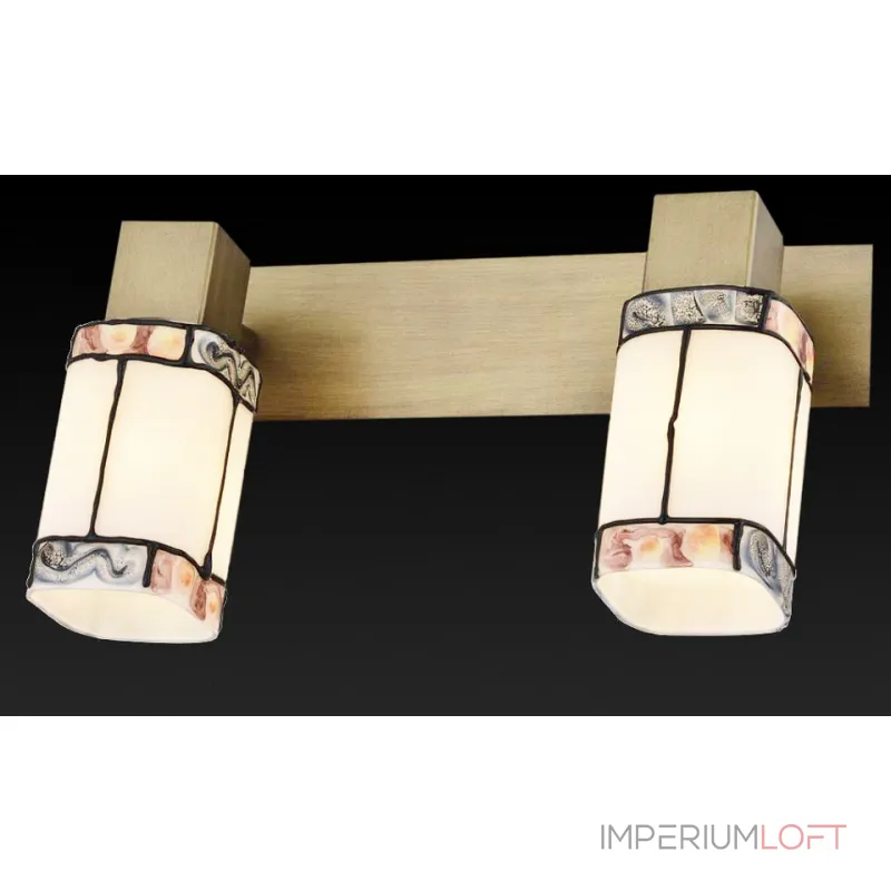 Спот TopLight Sylvia TL3770Y-02AB Цвет арматуры бронза Цвет плафонов коричневый