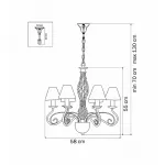 Подвесная люстра Lightstar Esedra 782060 Цвет арматуры желтый от ImperiumLoft