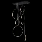 Подвесной светильник DeLight Collection Led Ring SS-L0827P-130W цвет арматуры черный цвет плафонов черный от ImperiumLoft