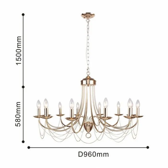 Подвесная люстра F-promo Plini 2591-12P от ImperiumLoft