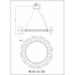 Подвесная люстра Wertmark Nicola WE159.24.303