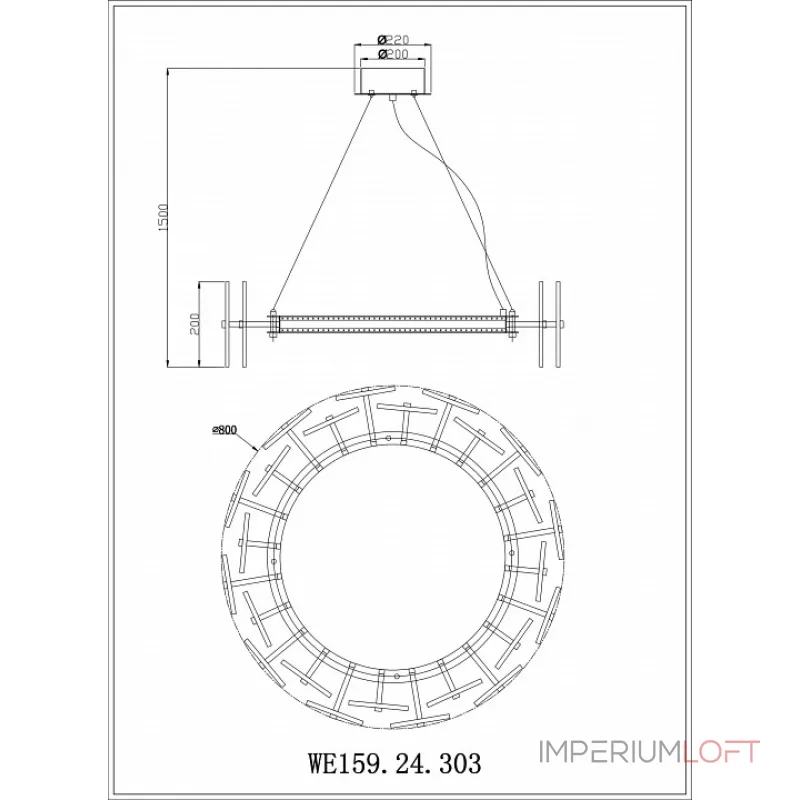 Подвесная люстра Wertmark Nicola WE159.24.303 Подвесная люстра Wertmark Nicola WE159.24.303