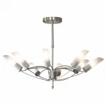 Люстра на штанге Lussole Lano LSA-2813-08 Цвет арматуры никель от ImperiumLoft