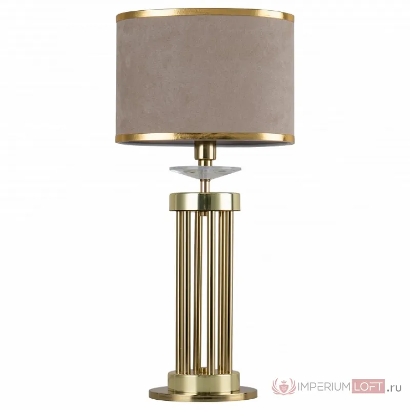 Настольная лампа декоративная Favourite Rocca 2689-1T цвет арматуры латунь цвет плафонов кремовый от ImperiumLoft