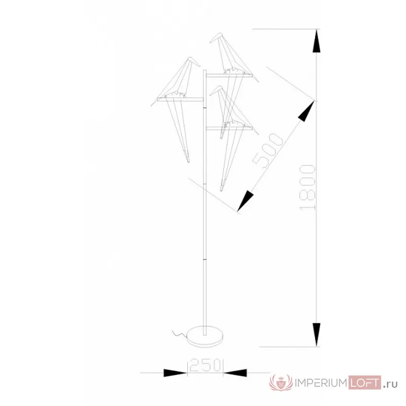 Торшер Moderli Birds V3075-3FL от ImperiumLoft