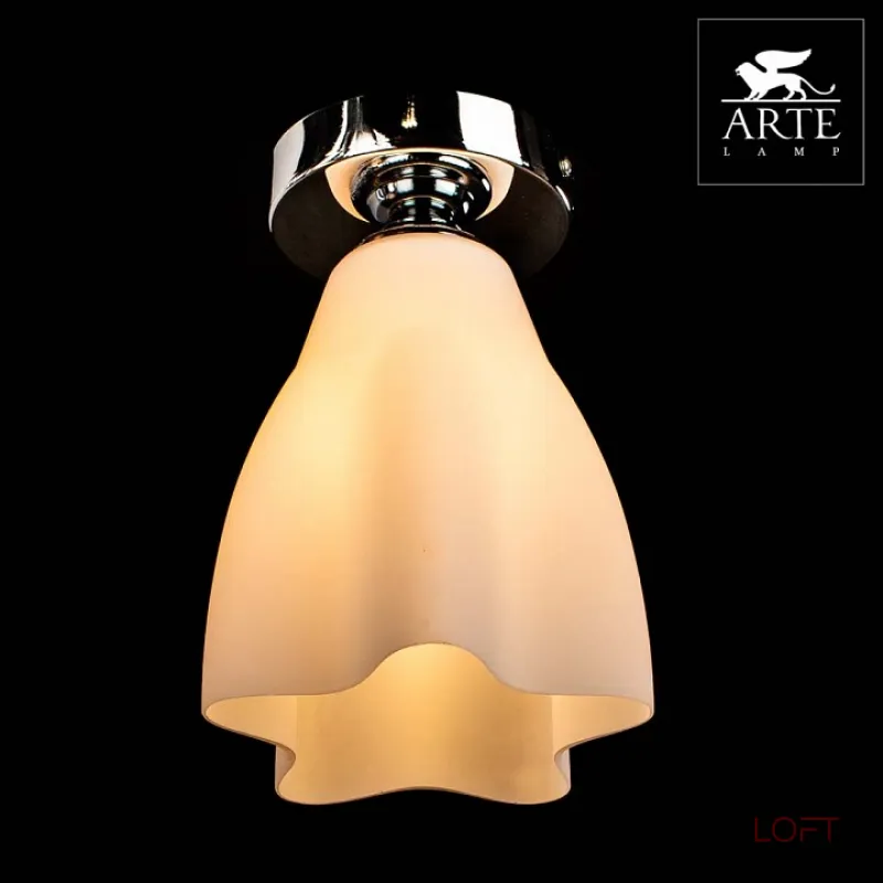 Накладной светильник Arte Lamp Canzone A3469PL-1CC Цвет арматуры хром Цвет плафонов белый