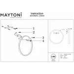 Накладной светильник Maytoni Rim MOD058WL-L25B3K от ImperiumLoft