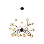 Подвесная люстра Ambrella Traditional 1 TR3013 Цвет плафонов янтарный Цвет арматуры черный от ImperiumLoft