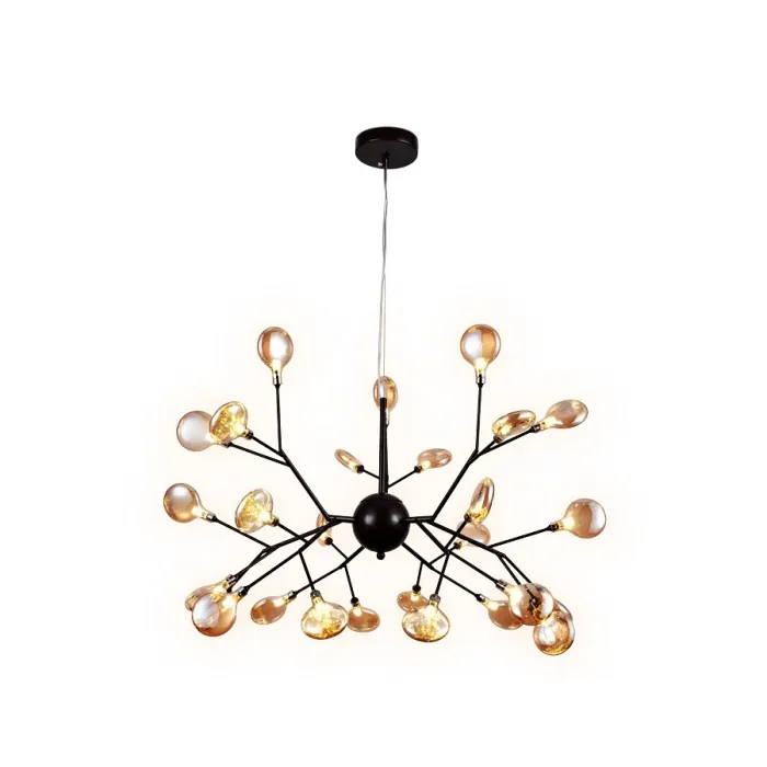 Подвесная люстра Ambrella Traditional 1 TR3013 Цвет плафонов янтарный Цвет арматуры черный от ImperiumLoft