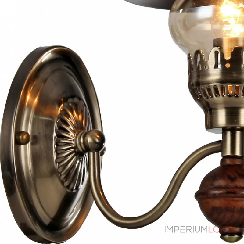 Бра Arte Lamp Trattoria A5664AP-1AB Цвет арматуры бронза Цвет плафонов бронза