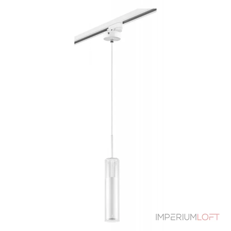 Переходник для трека Lightstar Barra 592006 Цвет арматуры белый Цвет плафонов прозрачный