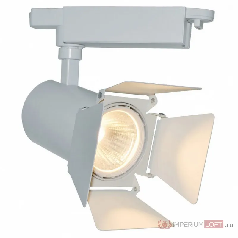 Светильник на штанге Arte Lamp Track Lights A6730PL-1WH Цвет арматуры белый Цвет плафонов белый от ImperiumLoft