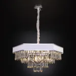 Подвесной светильник Bogate's Pelle 329/9 Strotskis Цвет арматуры хром Цвет плафонов белый от ImperiumLoft