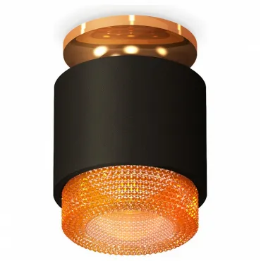 Накладной светильник Ambrella Techno 314 XS7511122 Цвет арматуры золото Цвет плафонов черный от ImperiumLoft