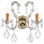 Бра Dio D’Arte Galliano Galliano E 2.1.2.200 G Цвет плафонов прозрачный Цвет арматуры золото