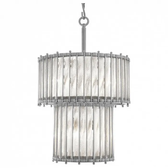 Подвесной светильник DeLight Collection Tiziano KG0907P-6 nickel Цвет арматуры никель Цвет плафонов серый от ImperiumLoft