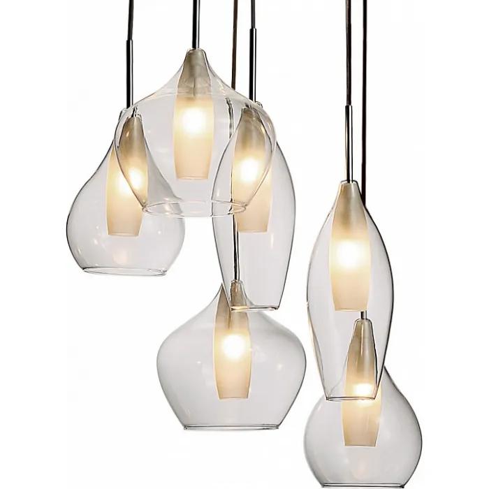 Подвесной светильник Lightstar Pentola 803061 Цвет арматуры хром Цвет плафонов прозрачный от ImperiumLoft
