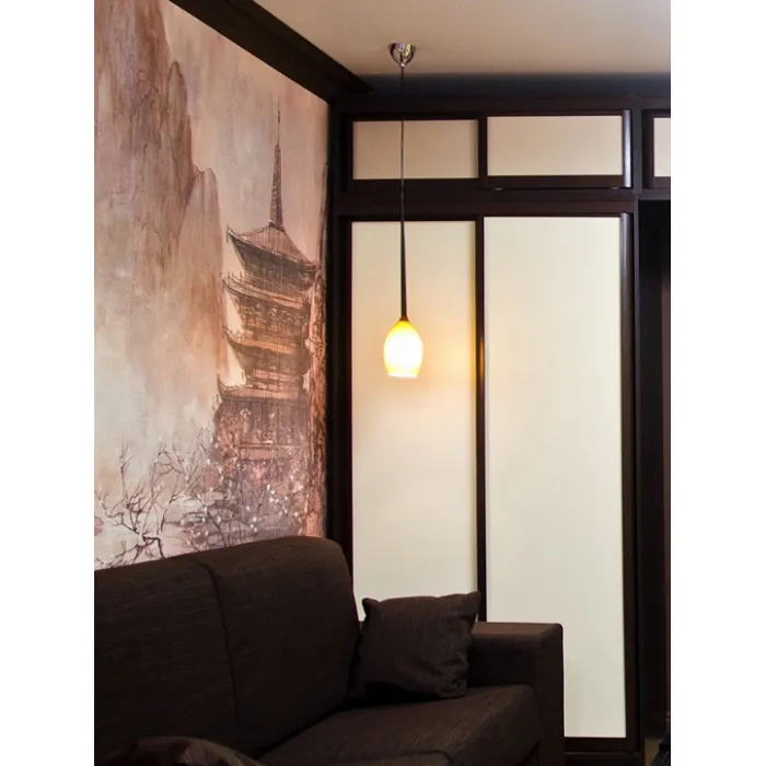 Подвесной светильник Lightstar Meta D&#039;uovo 807113 Цвет плафонов янтарный Цвет арматуры черный от ImperiumLoft