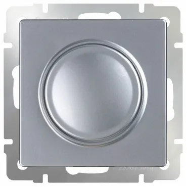 Диммер без рамки Werkel Серебряный WL06-DM600 Цвет арматуры серебро
