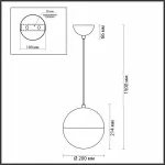 Подвесной светильник Odeon Light Pinga 4960/1A от ImperiumLoft
