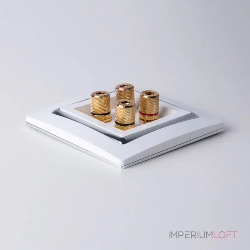 Розетка акустическая без рамки Werkel белый W1185001 от ImperiumLoft Розетка акустическая без рамки Werkel белый W1185001 от ImperiumLoft