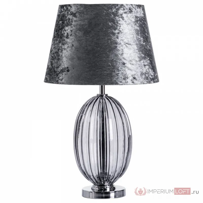 Настольная лампа декоративная Arte Lamp Baymont A5131LT-1CC Цвет плафонов серый Цвет арматуры хром от ImperiumLoft