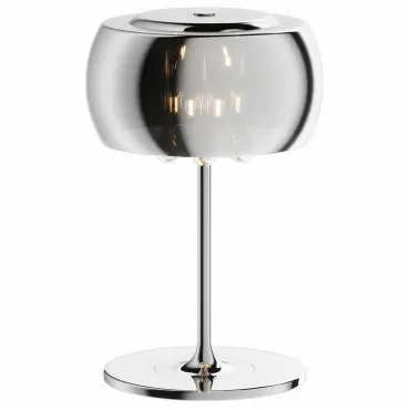 Настольная лампа декоративная Zumaline Crystal T0076-03E-F4FZ Цвет плафонов серый Цвет арматуры хром