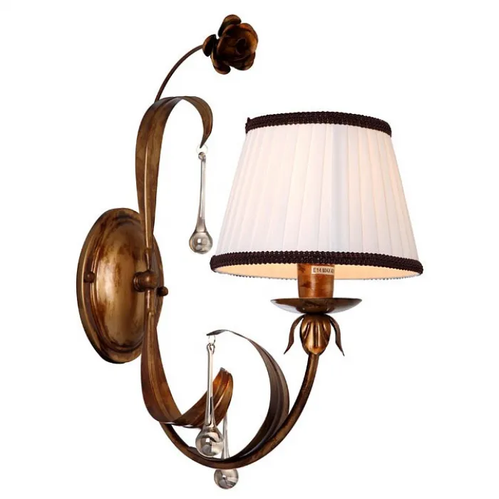Бра Arte Lamp Borgia A8100AP-1GA Цвет арматуры золото Цвет плафонов белый от ImperiumLoft
