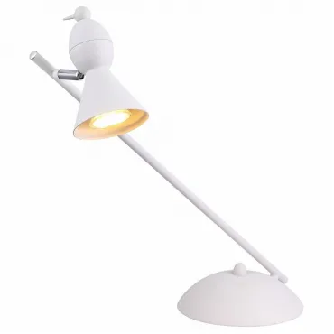 Настольная лампа офисная Arte Lamp Picchio A9229LT-1WH Цвет арматуры белый Цвет плафонов белый