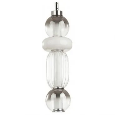 Подвесной светильник Odeon Light Beans 4827/18L Цвет плафонов серый Цвет арматуры хром от ImperiumLoft
