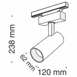 Светильник на штанге Maytoni Track lamps TR019-2-15W3K-B Цвет арматуры черный Цвет плафонов черный