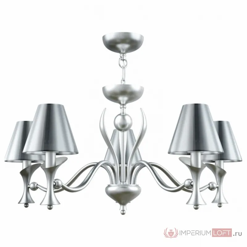 Подвесная люстра Lamp4You Modern 6 M3-05-CR-LMP-O-31 Цвет арматуры хром Цвет плафонов серый от ImperiumLoft