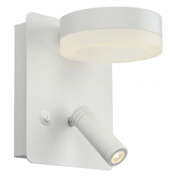 Бра с подсветкой Omnilux Sorano OML-10901-02 Цвет арматуры белый Цвет плафонов белый от ImperiumLoft