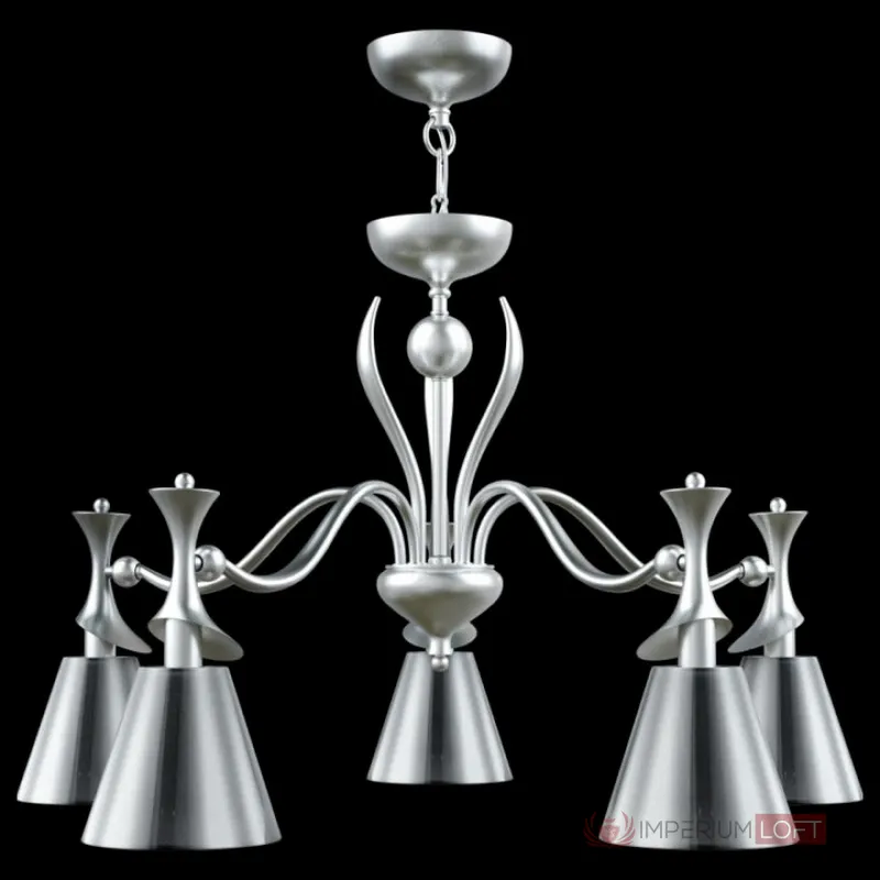 Подвесная люстра Lamp4You Modern 6 M3-05-CR-LMP-O-31 Цвет арматуры хром Цвет плафонов серый от ImperiumLoft