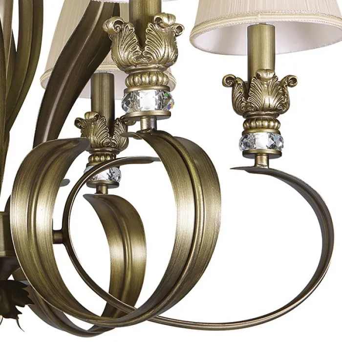 Подвесная люстра Lightstar Antique 783061 Цвет арматуры бронза Цвет плафонов кремовый от ImperiumLoft