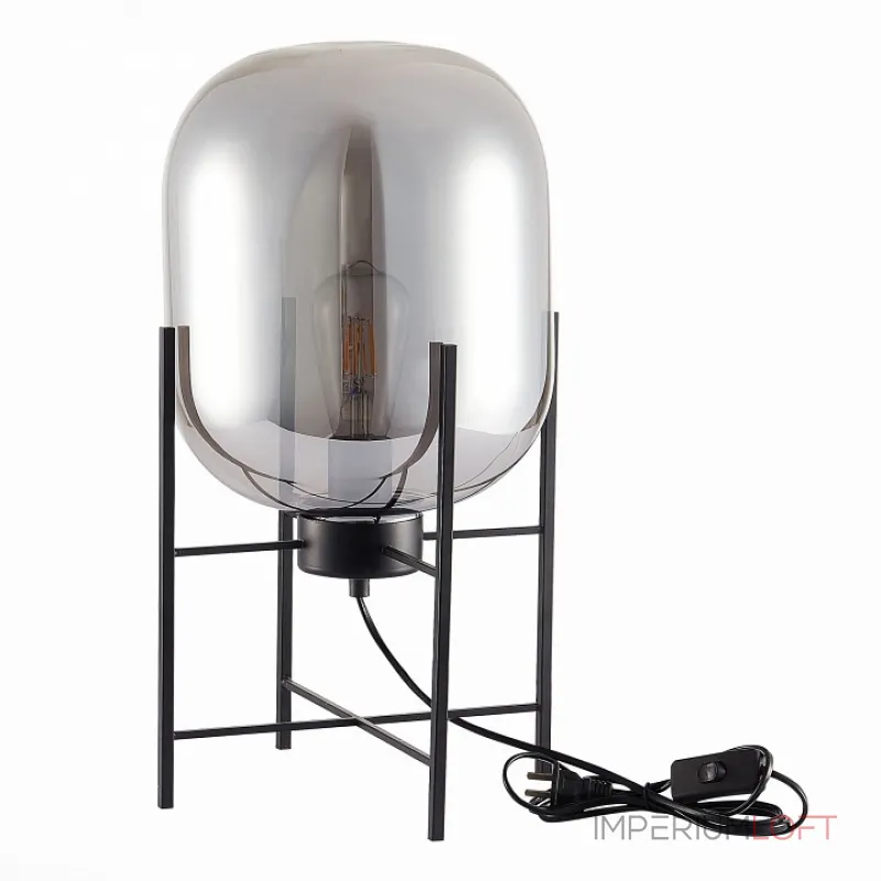 Настольная лампа декоративная ST-Luce Burasca SL1050.704.01 Цвет плафонов серый Цвет арматуры черный