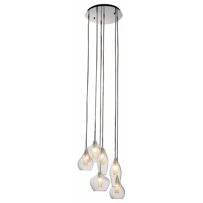 Подвесной светильник Lightstar Pentola 803061 Цвет арматуры хром Цвет плафонов прозрачный от ImperiumLoft