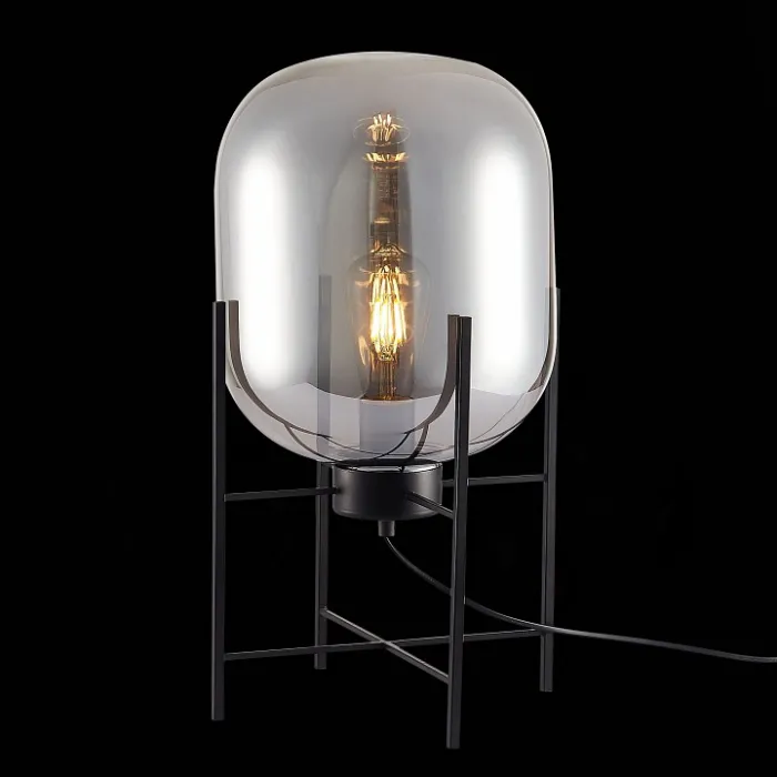 Настольная лампа декоративная ST-Luce Burasca SL1050.704.01 Цвет плафонов серый Цвет арматуры черный от ImperiumLoft