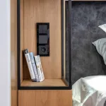 Выключатель двухклавишный без рамки Werkel черный матовый W1120008 от ImperiumLoft