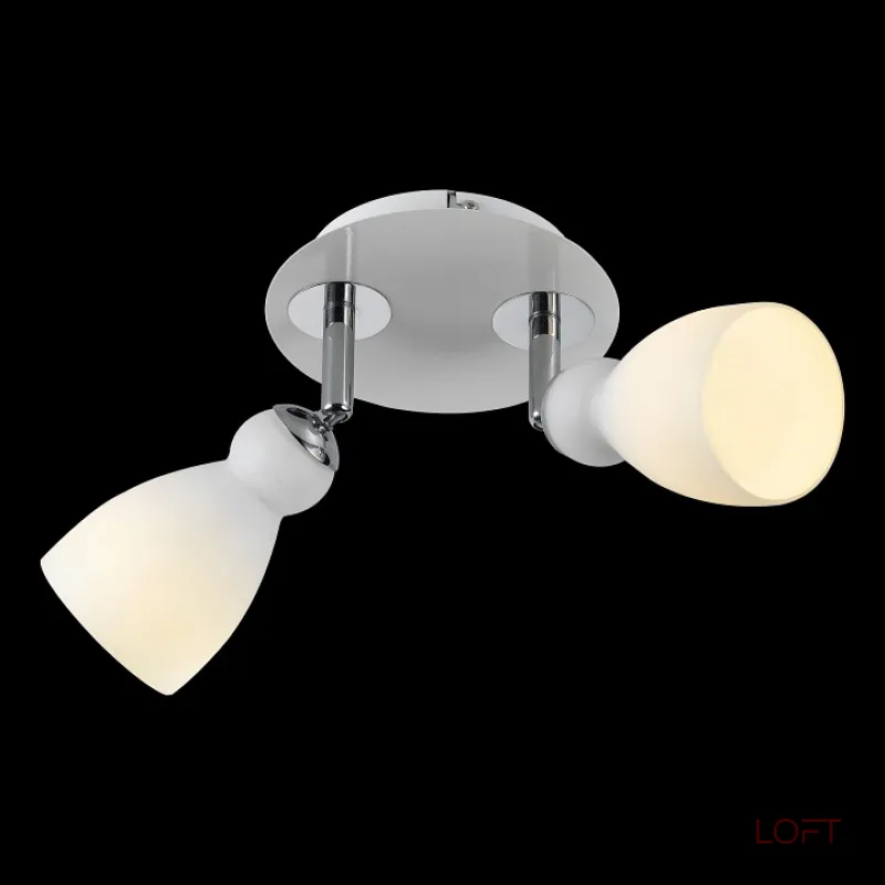 Спот Arte Lamp Bulbo A4037AP-2WH Цвет арматуры хром Цвет плафонов белый Спот Arte Lamp Bulbo A4037AP-2WH Цвет арматуры хром Цвет плафонов белый