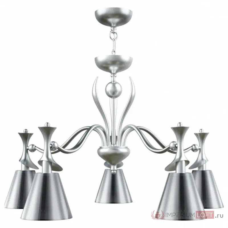 Подвесная люстра Lamp4You Modern 6 M3-05-CR-LMP-O-31 Цвет арматуры хром Цвет плафонов серый от ImperiumLoft