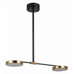 Светильник на штанге ST-Luce Farone SL1605.403.02 Цвет плафонов латунь Цвет арматуры черный от ImperiumLoft
