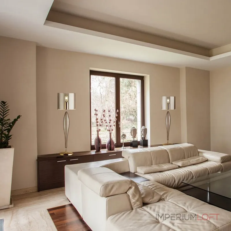 Настольная лампа декоративная Odeon Light Tower 4850/1T Цвет плафонов серый Цвет арматуры золото от ImperiumLoft Настольная лампа декоративная Odeon Light Tower 4850/1T Цвет плафонов серый Цвет арматуры золото от ImperiumLoft