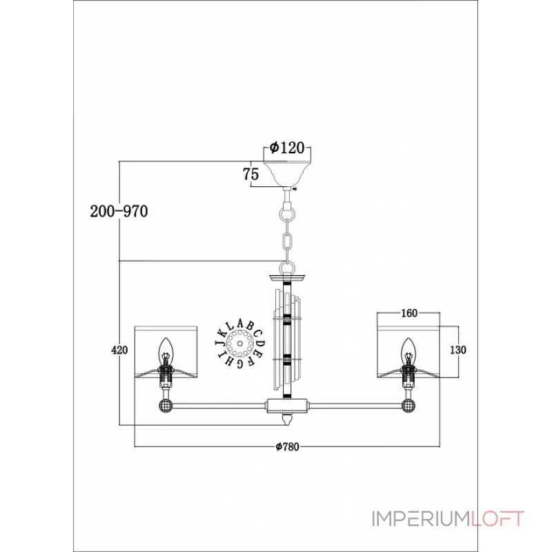 Подвесная люстра Maytoni MOD088PL-08BS
