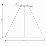 Подвесной светильник Donolux 111024 S111024/1SQ 75W White In Цвет плафонов белый Цвет арматуры белый от ImperiumLoft