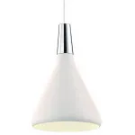 Подвесной светильник Arte Lamp Ciclone A9154SP-1WH Цвет арматуры хром Цвет плафонов белый от ImperiumLoft